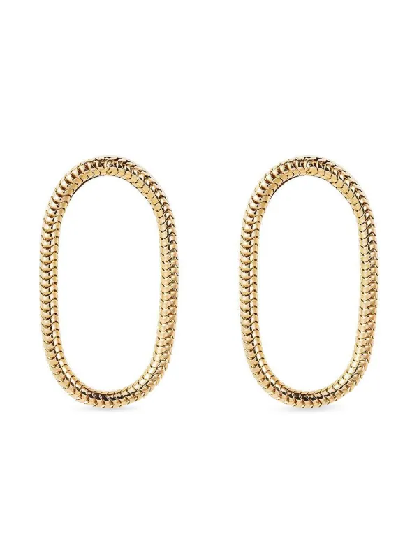 Fernando Jorge Single Chain Short Earrings in Gold