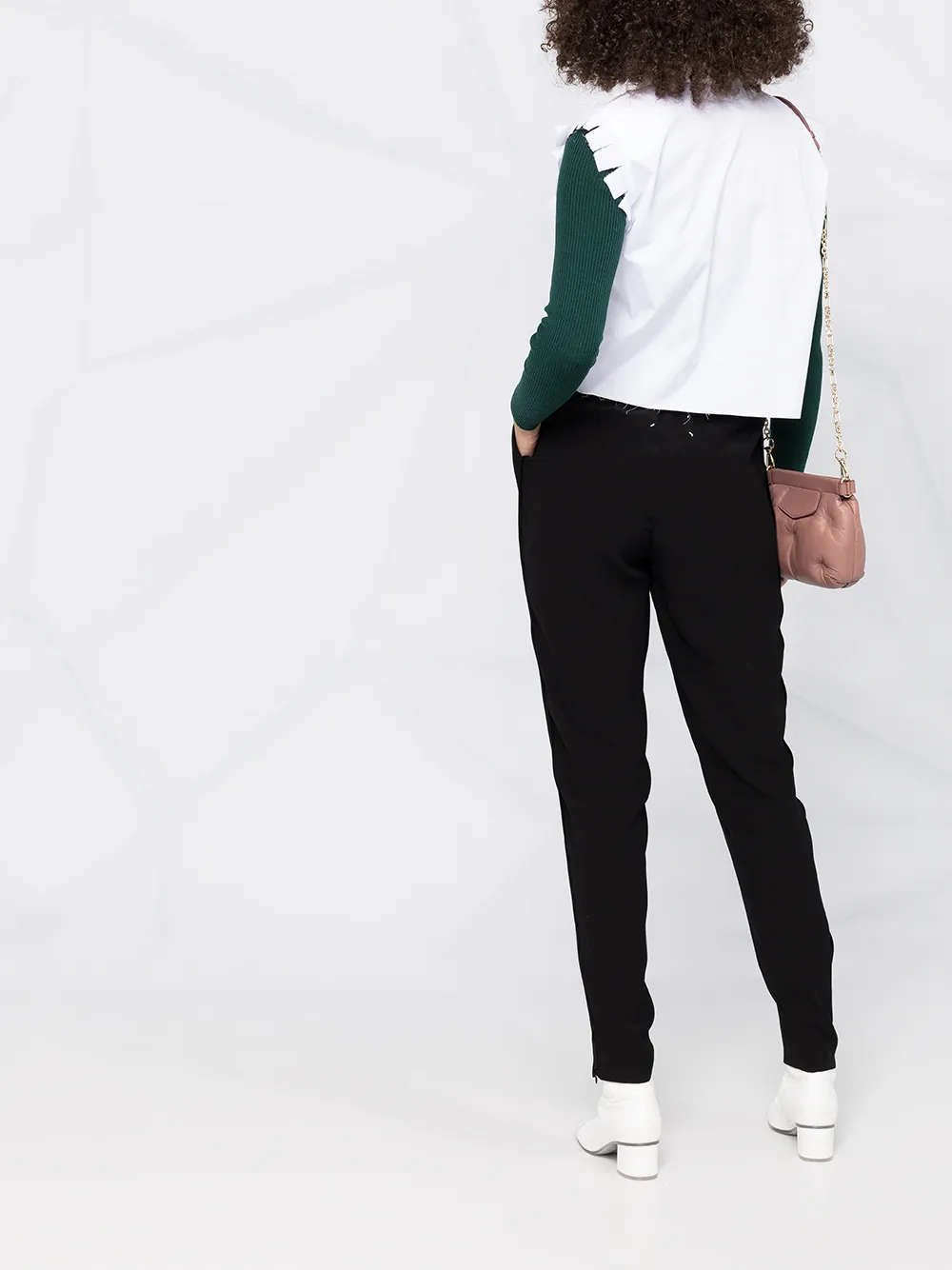 фото Maison margiela деконструированный джемпер-рубашка