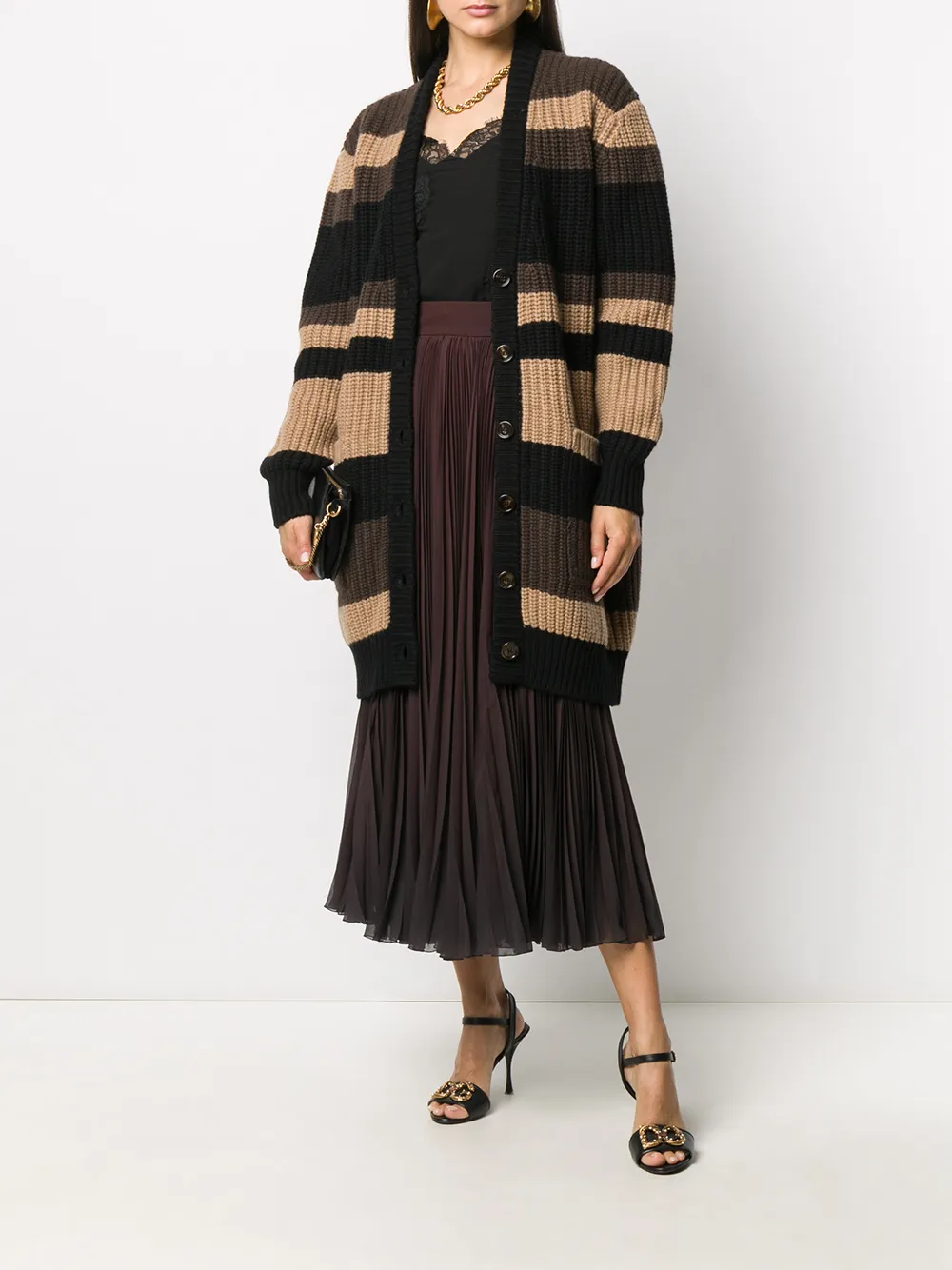 Dolce & Gabbana Saia de chiffon com pregas | Saia plissada | Image 2
