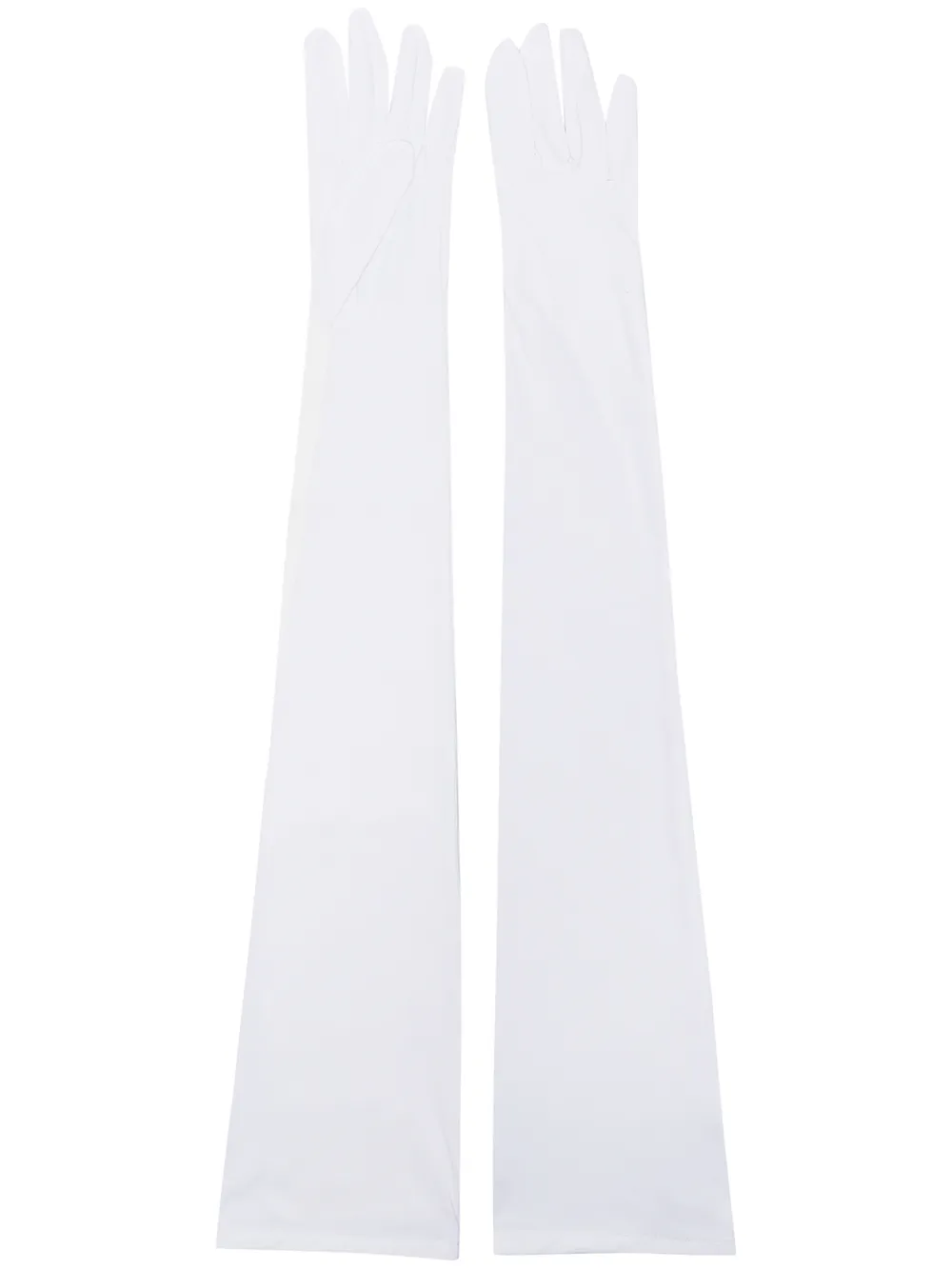фото Mm6 maison margiela длинные перчатки с логотипом