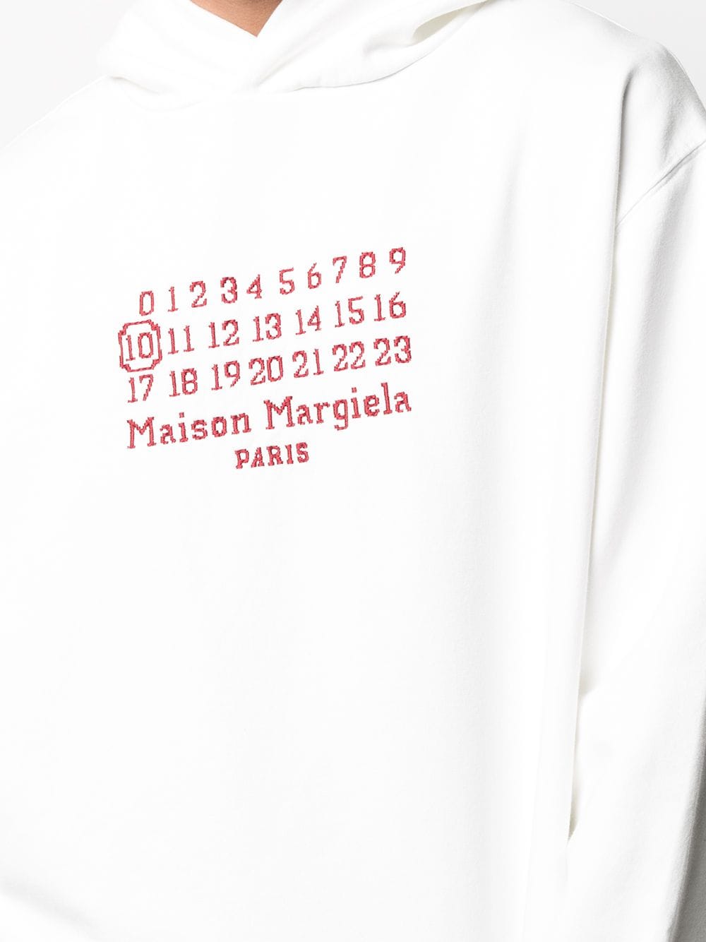 фото Maison margiela худи с вышитым логотипом