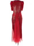 Maison Margiela Tango tulle overlay dress - Red