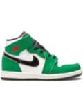 Jordan Kids Air Jordan 1 Retro High OG ""Lucky Green"" sneakers - White