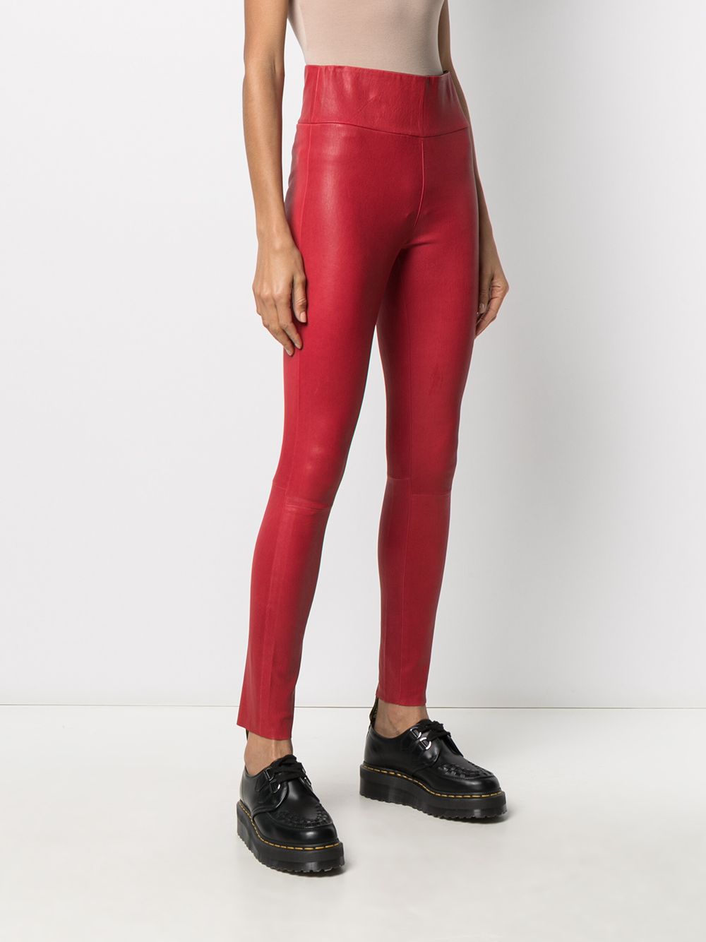 фото Sprwmn high-waisted leather leggings