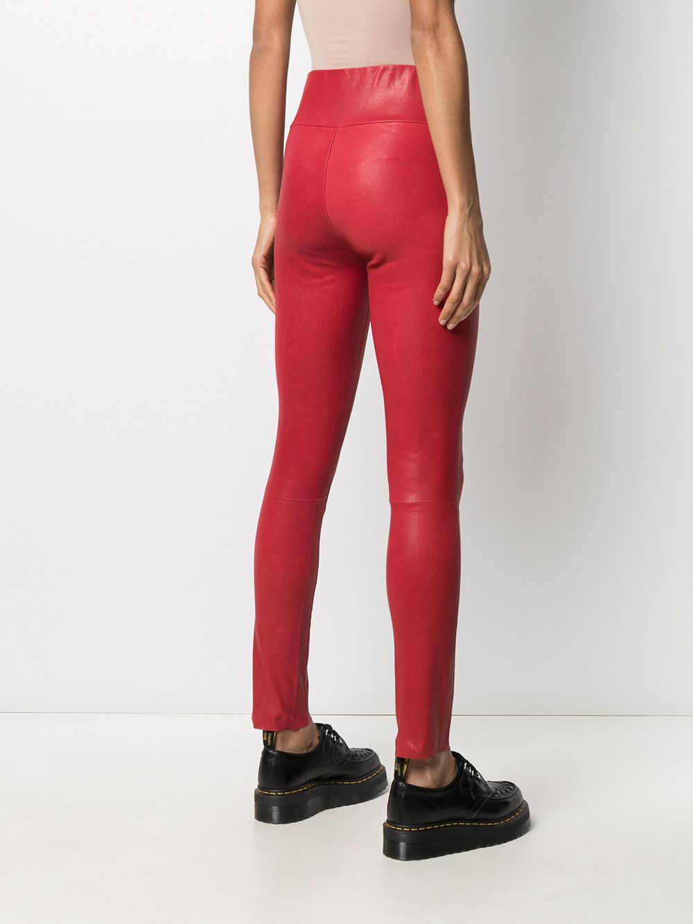 фото Sprwmn high-waisted leather leggings