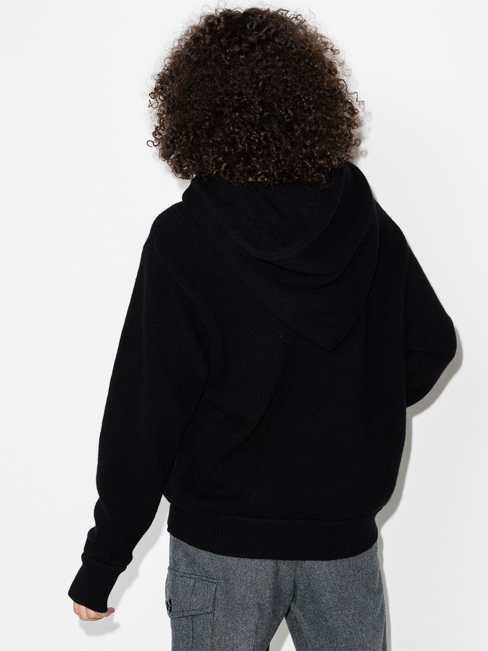 фото Les tien cropped cashmere hoodie