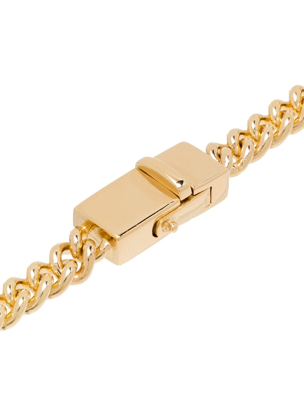 Shop Tom Wood Rounded Thin Curb Bracelet In Gold