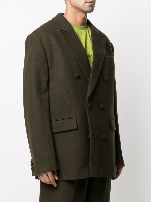 Daily Paper double-breasted wool-blend Coat - Farfetch