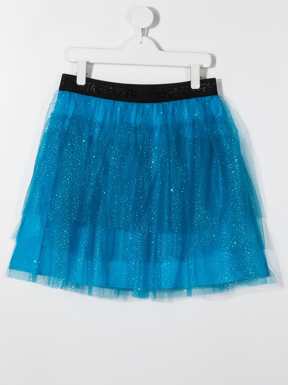 фото Alberta ferretti kids teen tulle glitter skirt