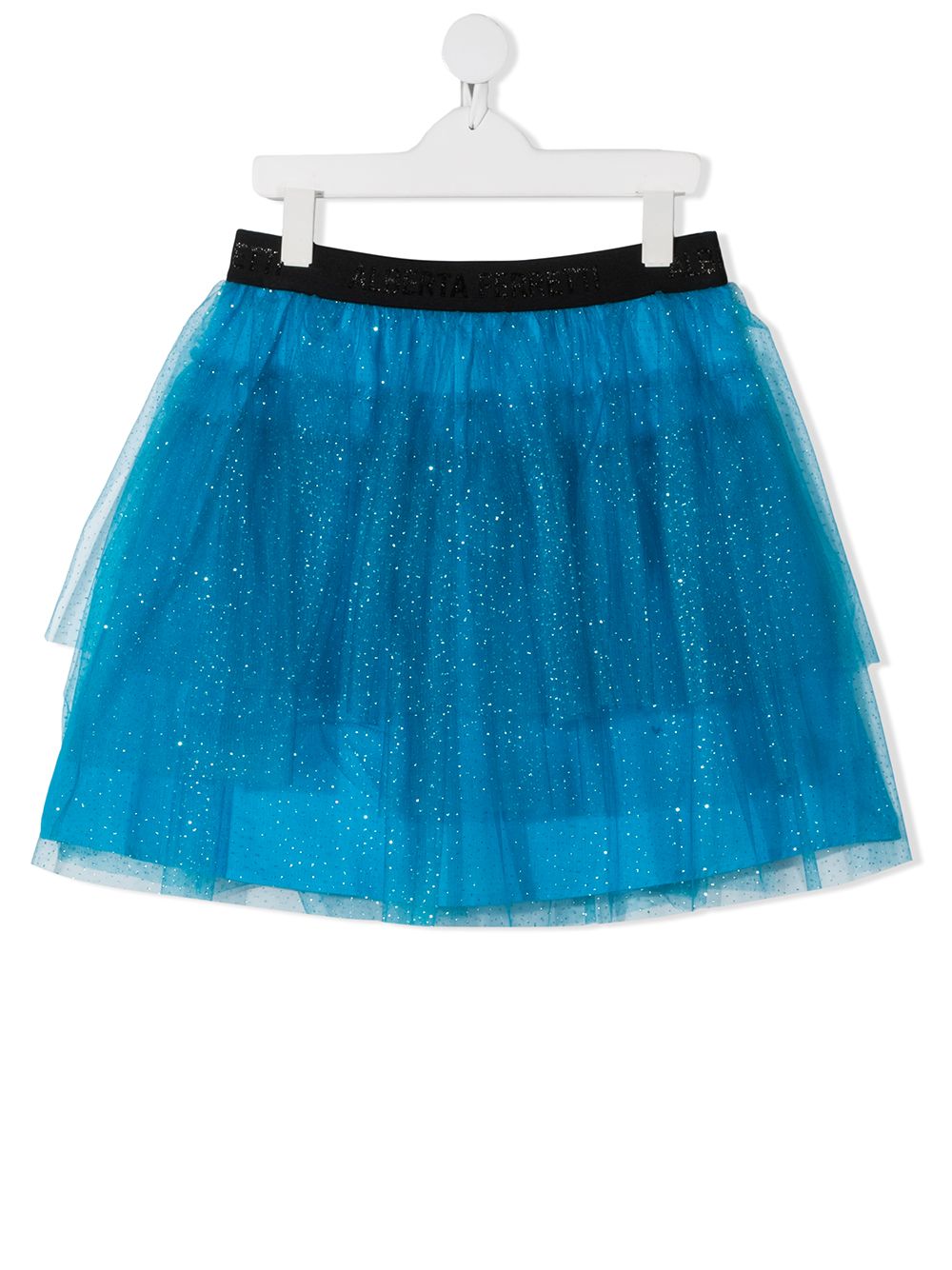 фото Alberta ferretti kids teen tulle glitter skirt