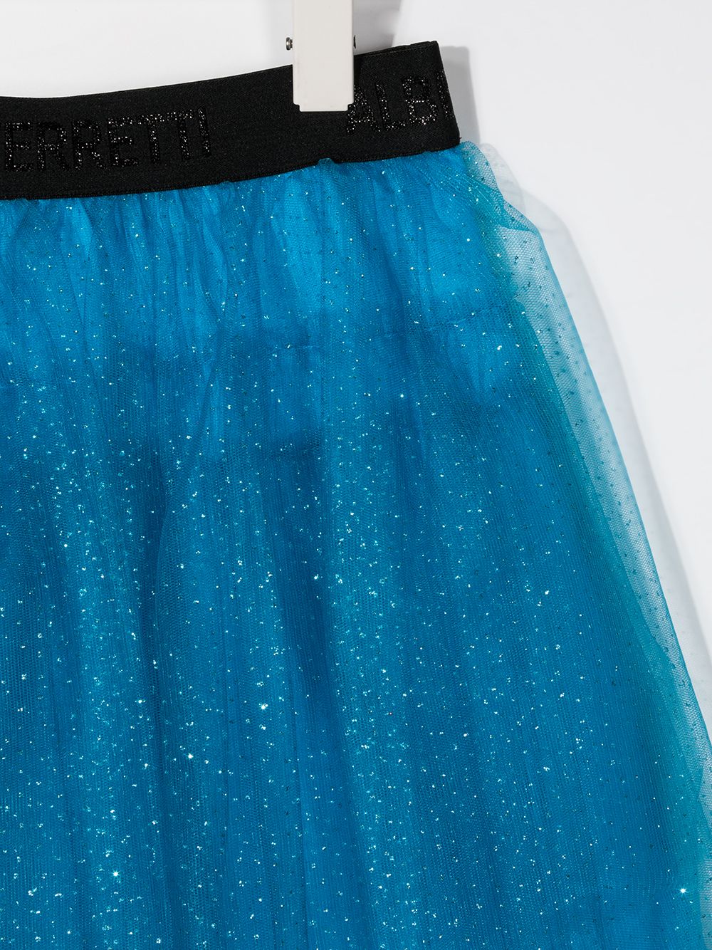 фото Alberta ferretti kids teen tulle glitter skirt