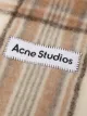 Acne Studios check print fringed scarf