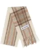 Image 1 of Acne Studios check print fringed scarf