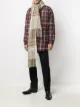 Image 2 of Acne Studios check print fringed scarf