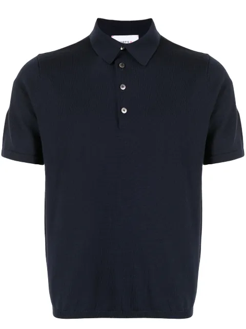 Ports V playera tipo polo con estampado de V