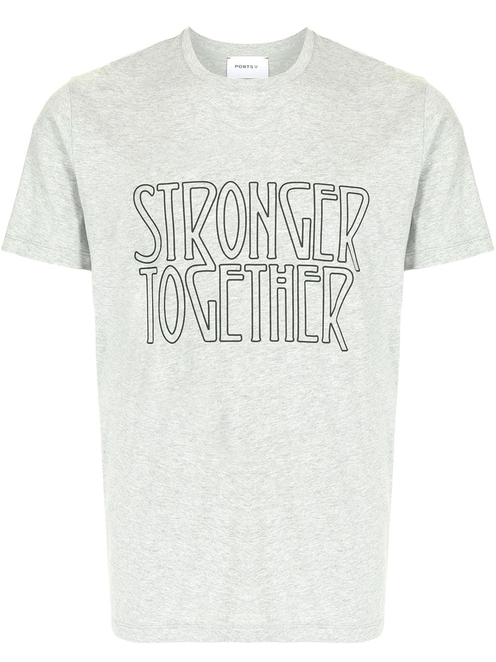 Ports V Stronger Together Print T-shirt In Grey