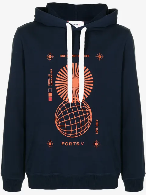 Ports V "ONE PLANET ONE LIFE" print sweatshirt