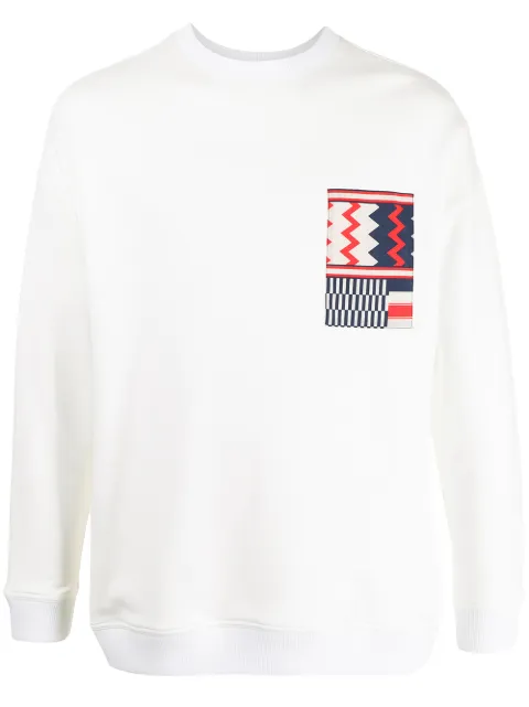 Ports V geometric detail sweatshirt