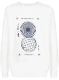 Ports V ""ONE PLANET ONE LIFE"" slogan print sweatshirt - White