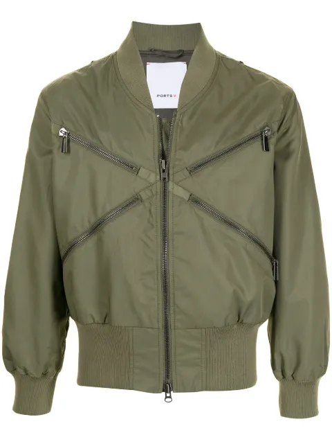 Ports V chamarra bomber con cierre