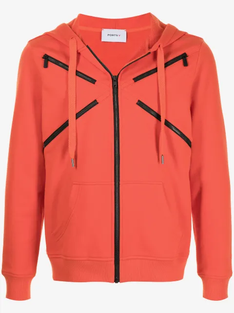 Ports V zip-embellished hooded jacket