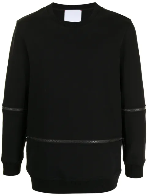 Ports V sudadera con cuello redondo y cierre