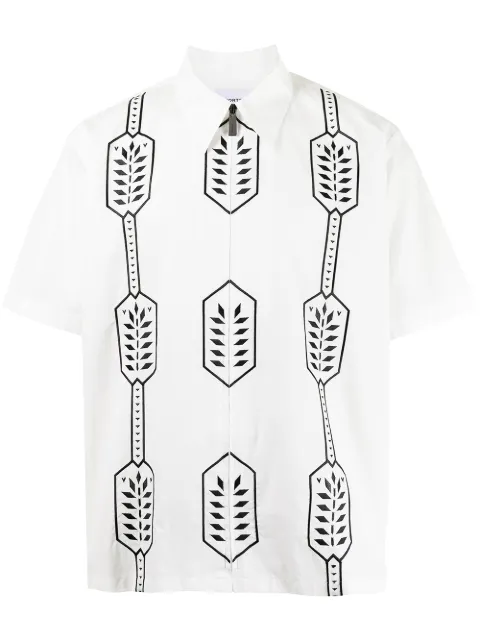 Ports V camisa con estampado geométrico