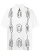 Image 1 of Ports V geometric-print cotton shirt