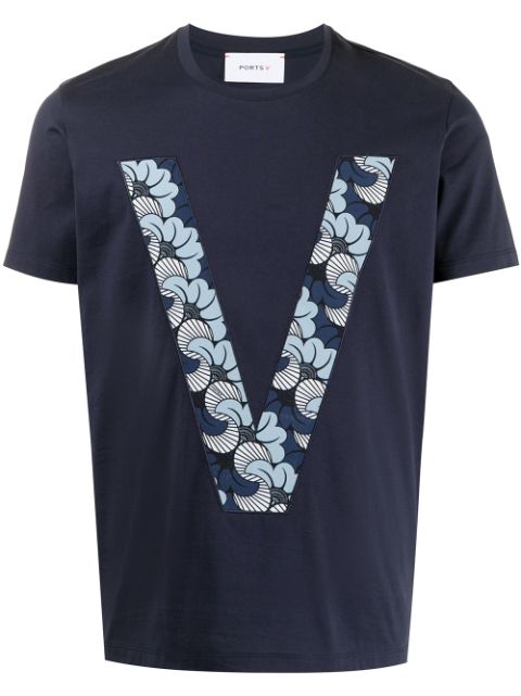 Ports V monogram-print cotton T-shirt