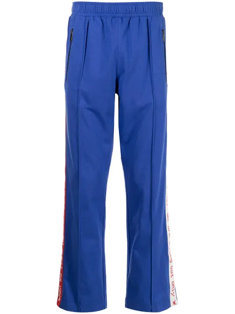 Ports V slogan tape track pants