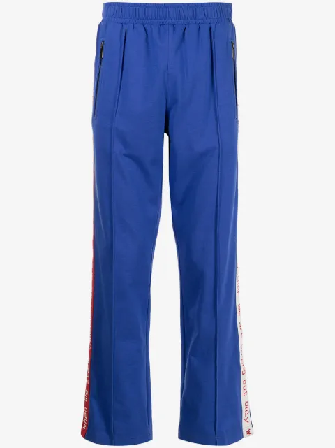 Ports V slogan tape track pants