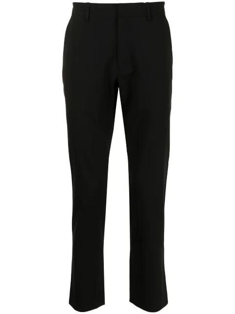 Ports V pantalones rectos con ribete en contraste 