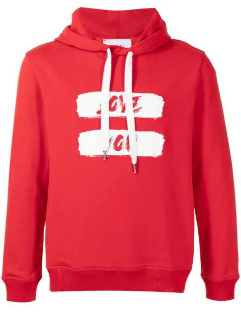 Ports V logo-print drawstring hoodie