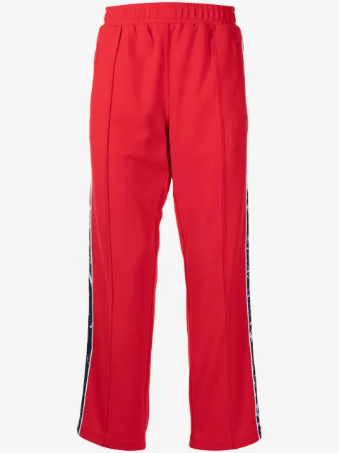Ports V side stripe-detail track pants