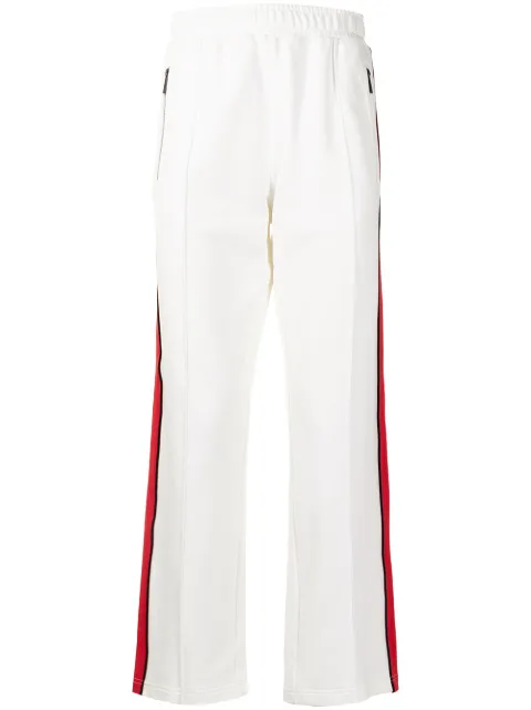 Ports V side stripe-detail track pants
