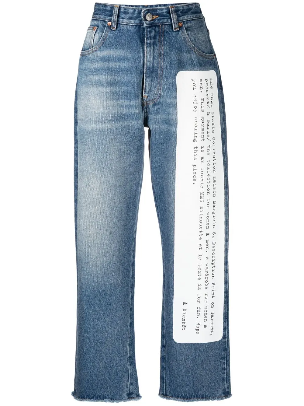 Image 1 of MM6 Maison Margiela straight-leg jeans