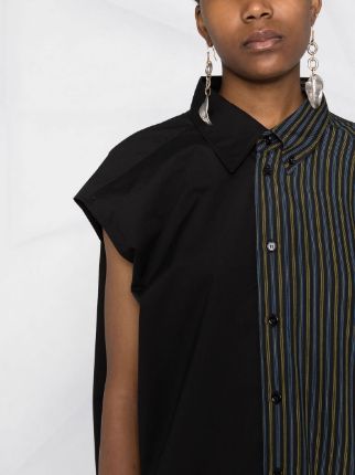 asymmetric draped shirt展示图