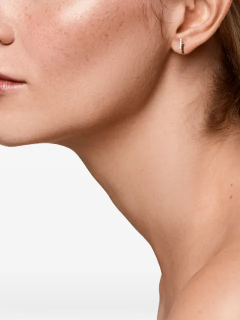 Mateo aretes en oro amarillo de 14kt con diamantes