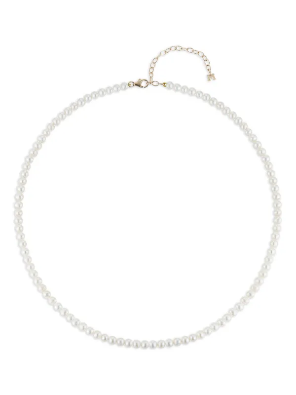 Mateo Pearl Beaded Choker in Gold