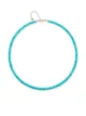Image 1 of Mateo 14kt yellow gold turquoise beaded necklace