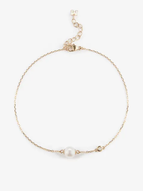 Mateo pulsera en oro amarillo de 14kt con perla