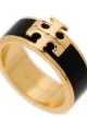 Tory Burch Kira enamel logo ring