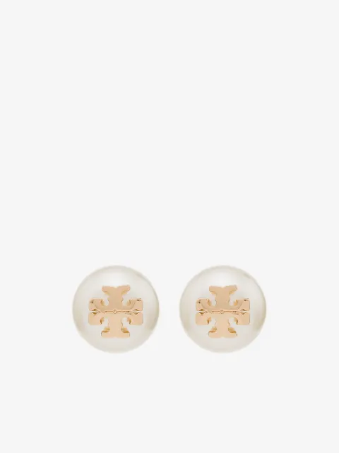 Tory Burch Par de brincos Moondance com pérola