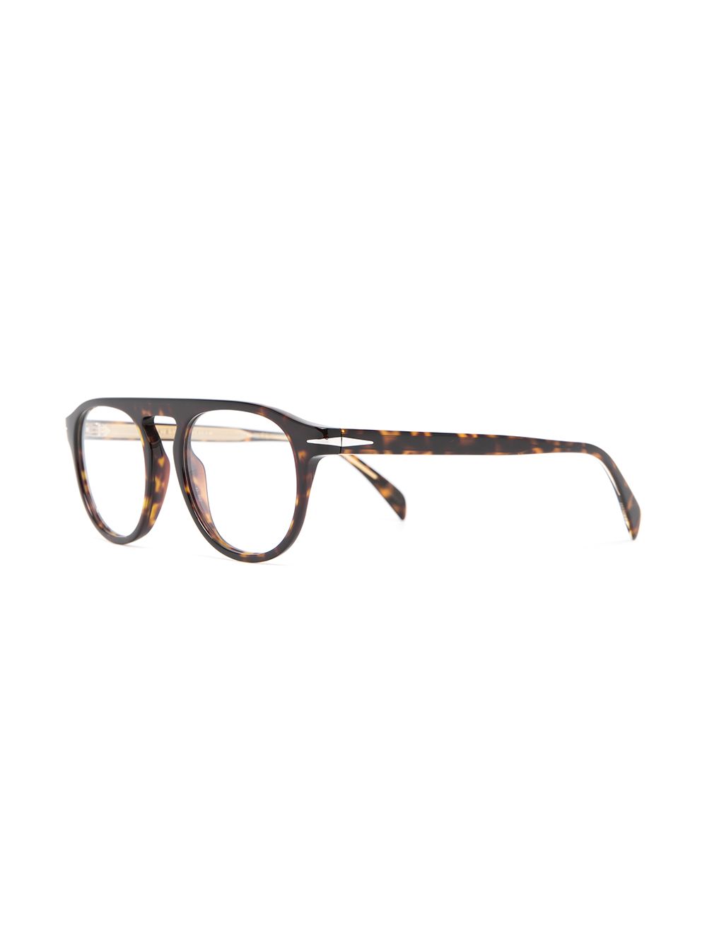 Eyewear by David Beckham Bril met rond montuur - Bruin