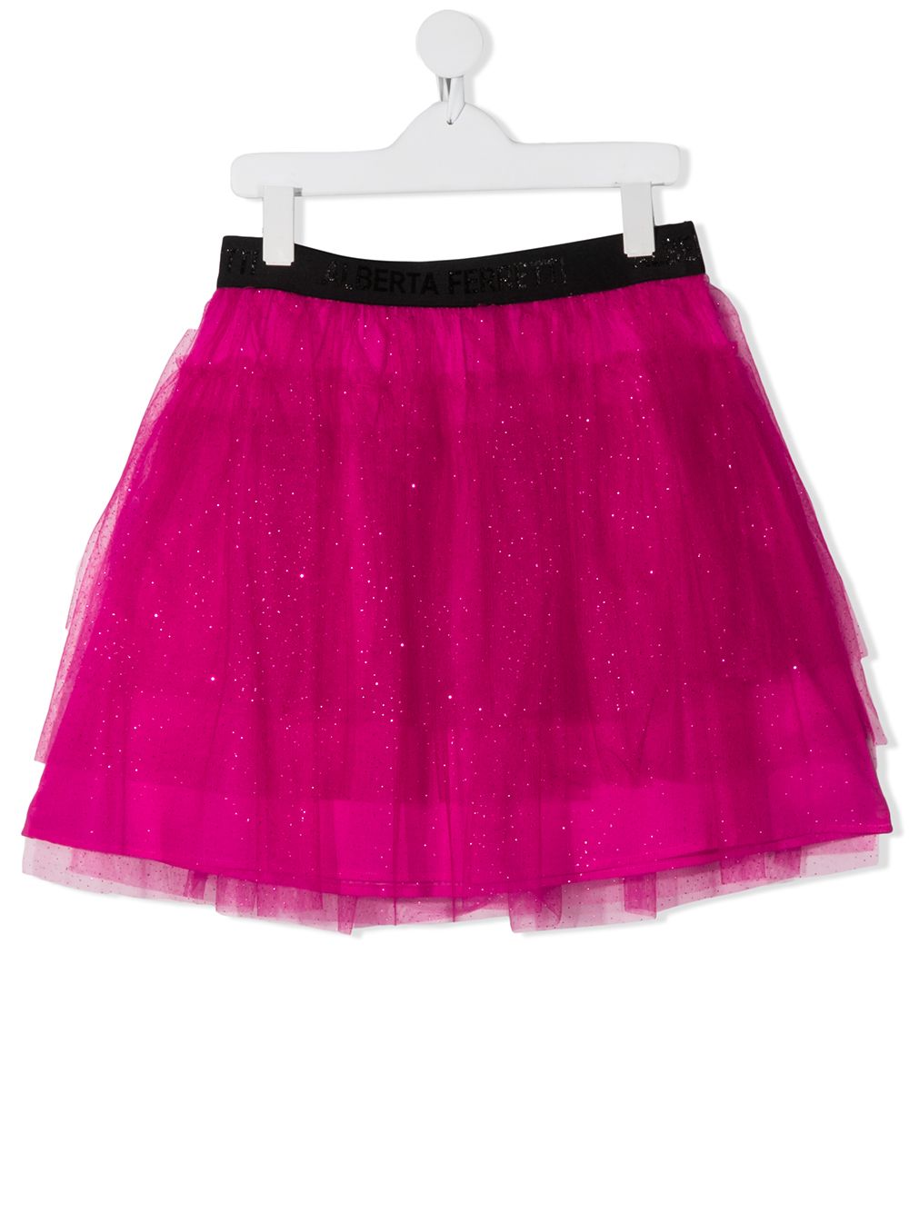 фото Alberta ferretti kids teen tulle glitter skirt