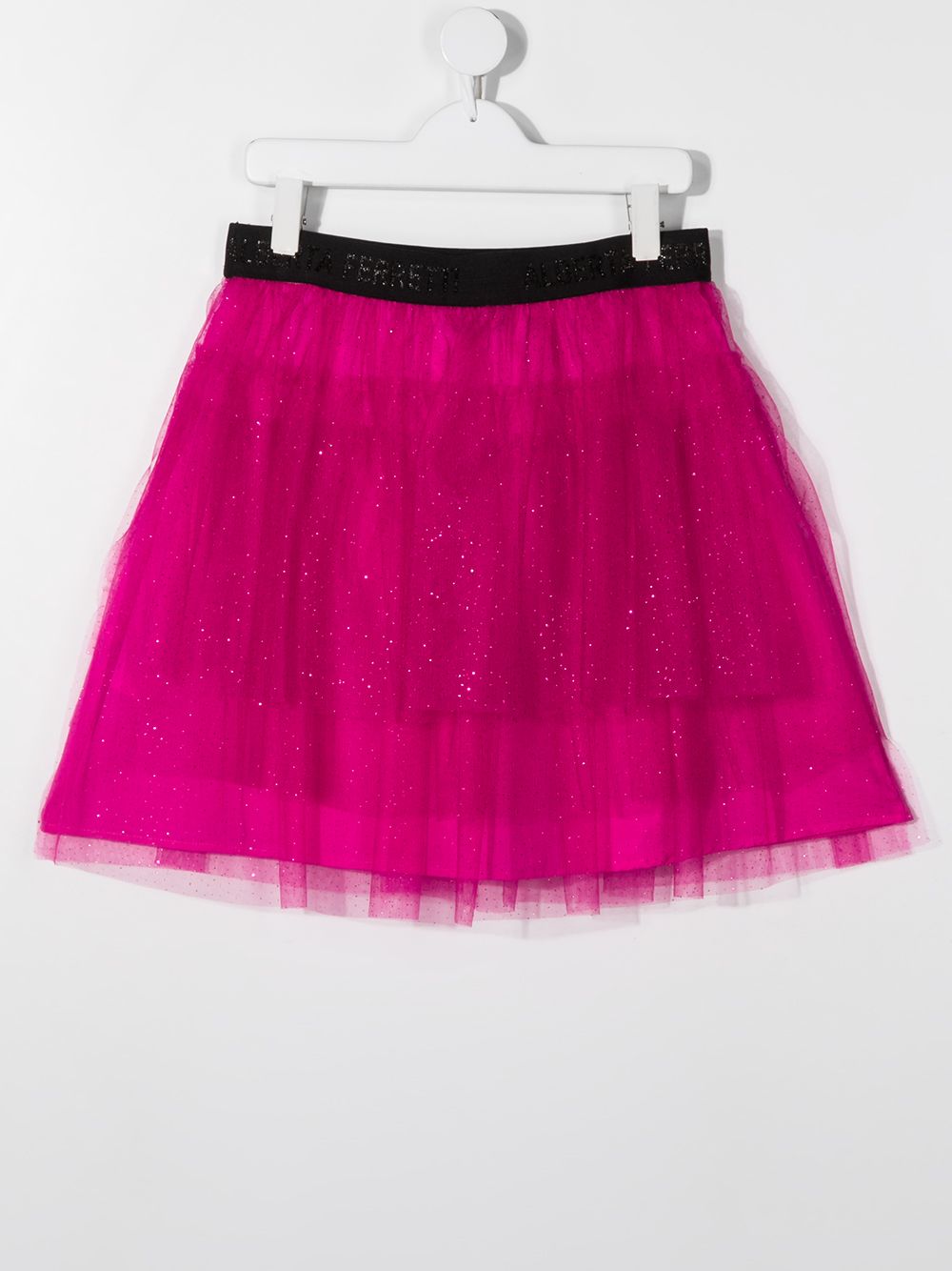 фото Alberta ferretti kids teen tulle glitter skirt