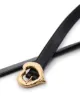 Saint Laurent heart-buckle belt