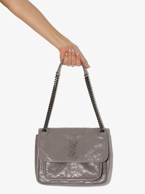 Saint Laurent Niki Mini Leather Shoulder Bag