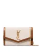 Image 1 of Saint Laurent Uptown monogram-plaque shoulder bag