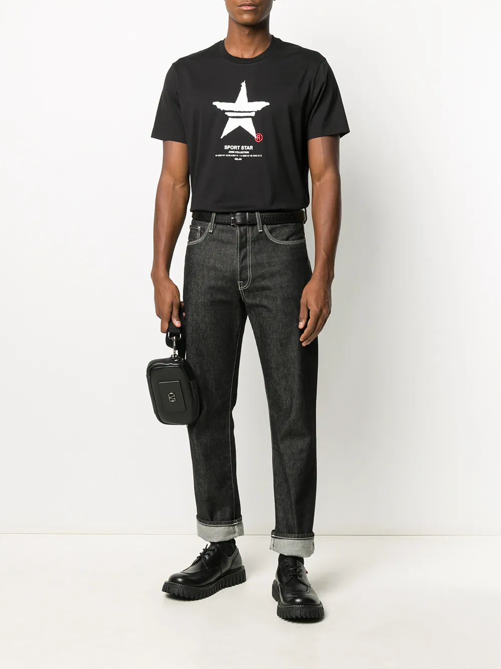 Neil Barrett Katoenen T-shirt - Zwart